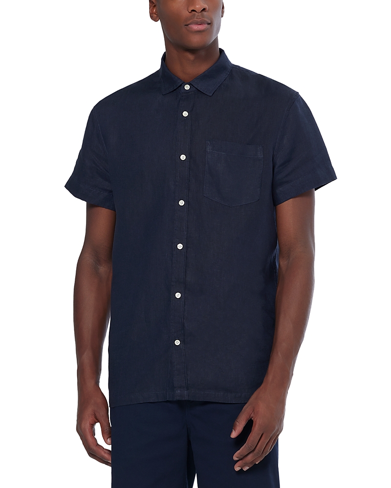 Scotch & Soda Core Regular Fit Short Sleeve Linen Shirt