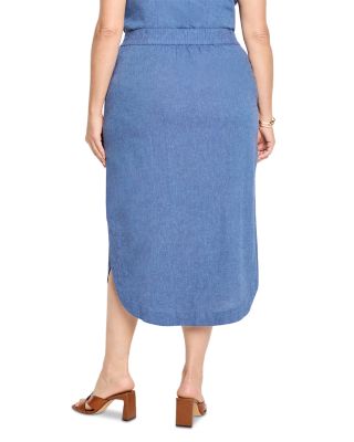 Plus Rumba Dip Midi Skirt
