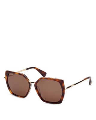 Max Mara Miller Geometric Sunglasses, 56mm