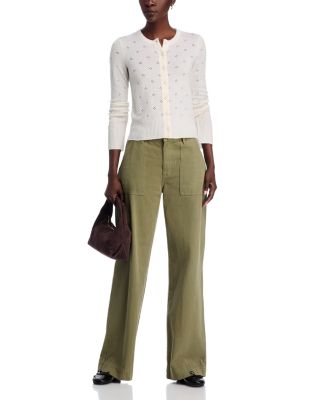 Cashmere Pointelle Cardigan