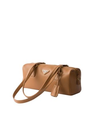 Medium Leather Top-Handle Bag with Padlock