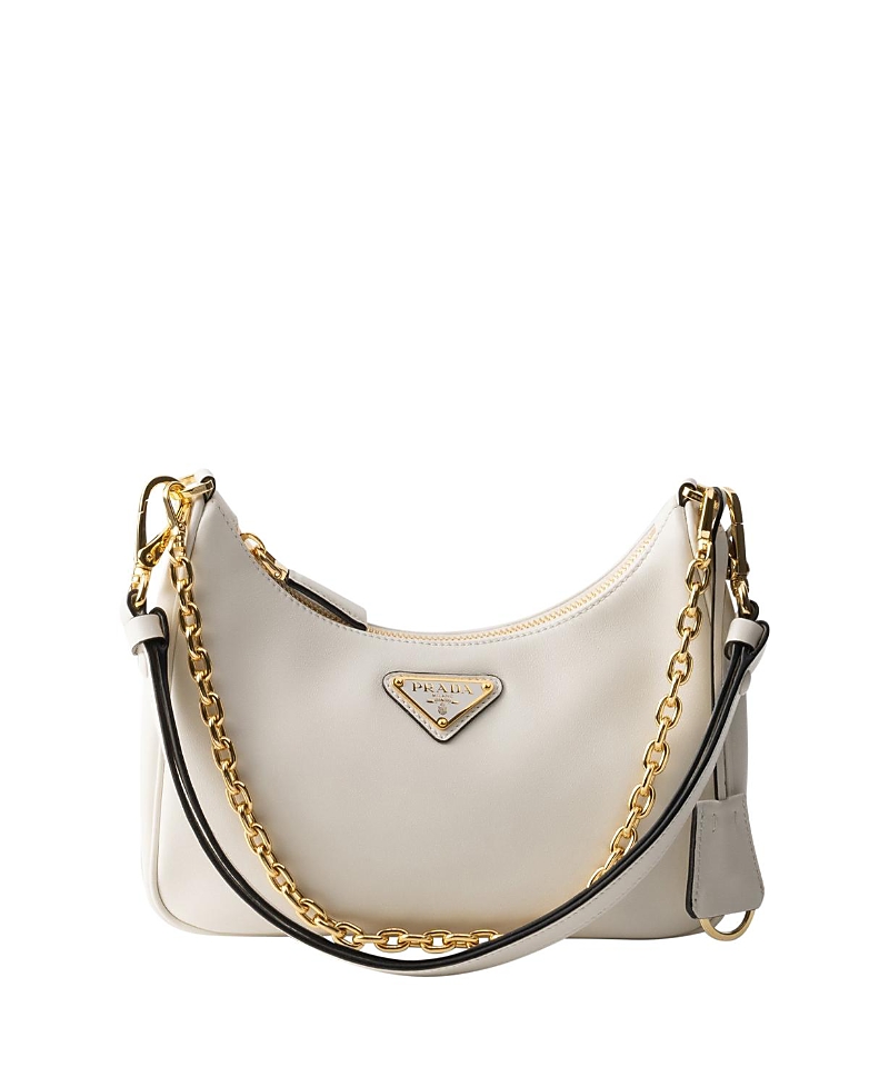 Prada Re-edition Leather Mini-bag In White