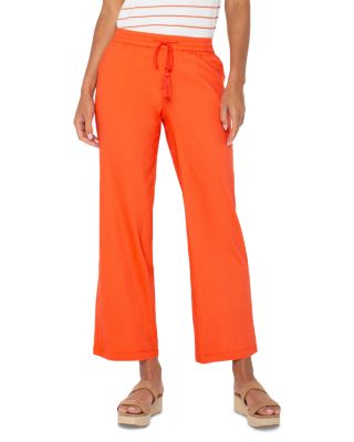 Drawstring Wide Leg Pants