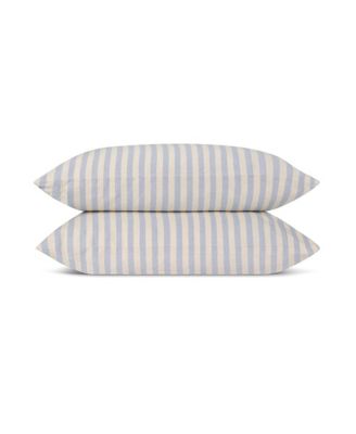 Piglet in Bed - Pembroke Stripe Linen Blend Pillowcase Pair, Standard