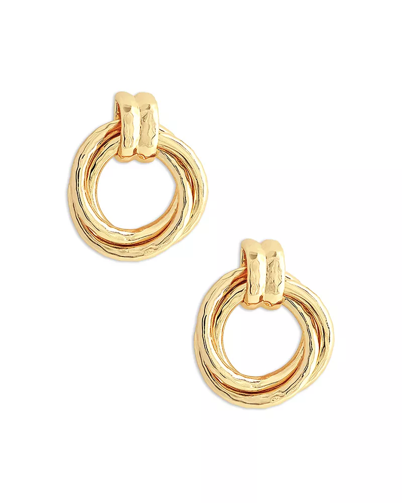 Anabel Aram Neptune Triple Ring Drop Earrings