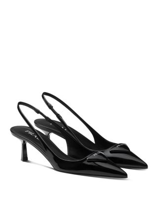  Women's Patent Leather Slingback Pumps