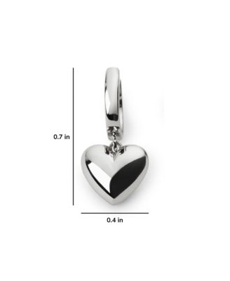 Jessica Puffed Heart Hoops