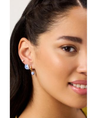 Lainey Marble Gold Drop Earrings