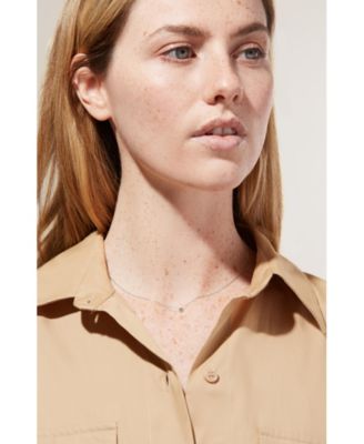 Solid White Gold Lab Grown Diamond Necklace