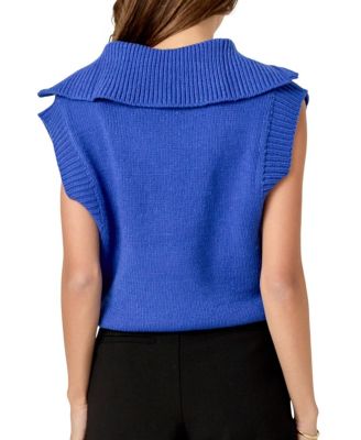 Women's Zip Mock Neck Vest