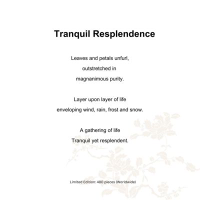 Tranquil Resplendence Crystal Cauliflower Figurine 