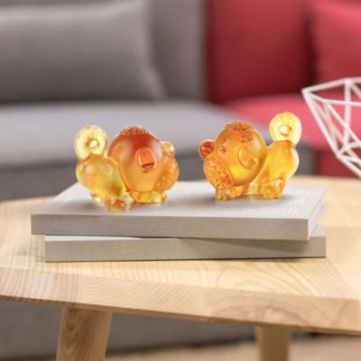 Prosperity Comes Along - Year of the Dog Zodiac Crystal Figurine