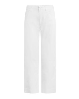 The Wilder Relaxed Barrel Leg High Rise Jeans in White