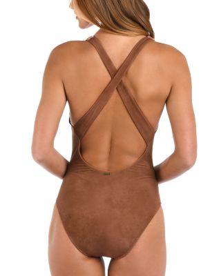 Lisa Bolero Plunge One Piece Swimsuit