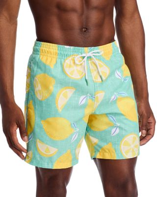 Sano Lemon Print  6.5" Swim Trunks