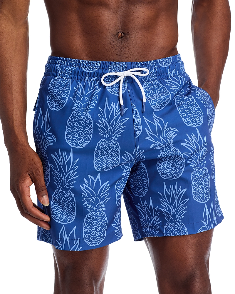 TRUNKS SURF & SWIM CO. SANO PINEAPPLE PRINT 6.5 SWIM TRUNKS