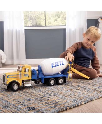 1/16 Big Farm Yellow & Blue Peterbilt Model 367 Cement Mixer Truck - Ages 3+ Years