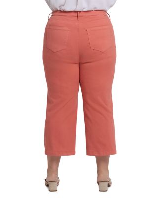 Coco Relaxed Wide Leg Crop Jeans in Coral Haze