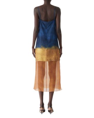 Painted Stripe Slip Dress