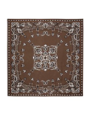 Sandro - Silk Bandana Print Square Scarf