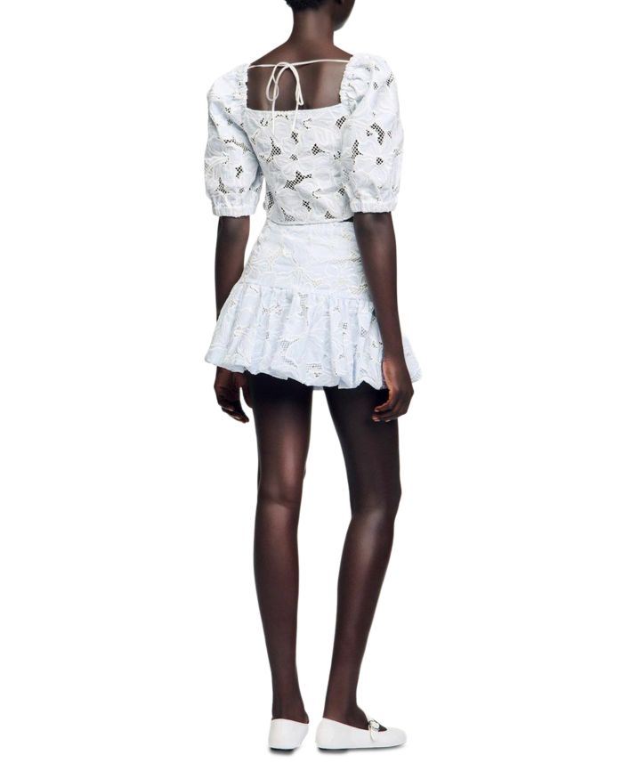 Roseraie Lace Cropped Top