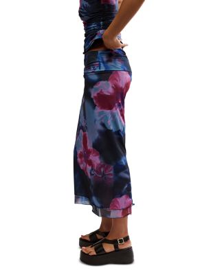 Sunset Mesh Maxi Skirt