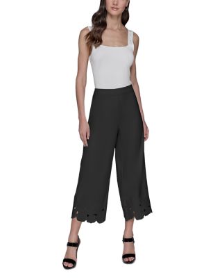 Flora Cut Out Cropped Pants