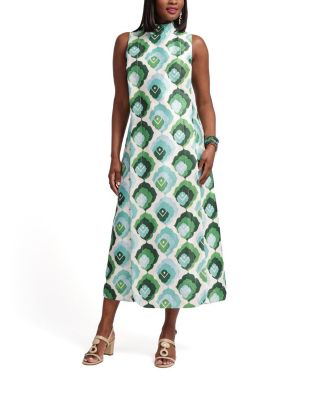 Frances Valentine - Carlyle Maxi Dress Graphic Leaf