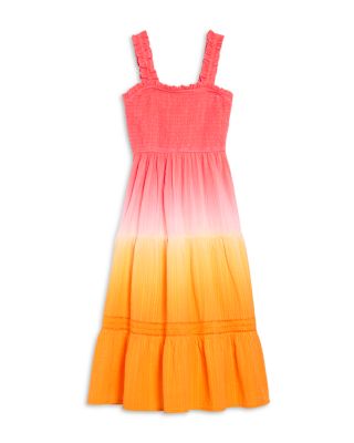 AQUA - Girls' Tie Dyed Ombr&eacute; Dress, Little Kid, Big Kid - Exclusive