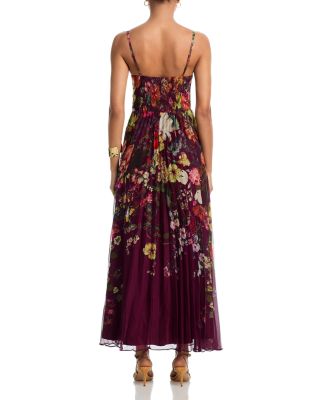 Pleated Floral Guest of Dress - Exclusive