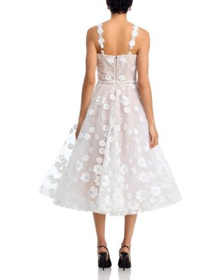 Mademoiselle Embroidered Floral Midi Dress 