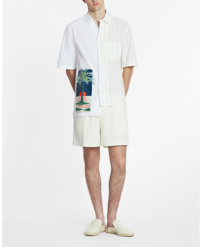 Printed Asymmetric Shirt