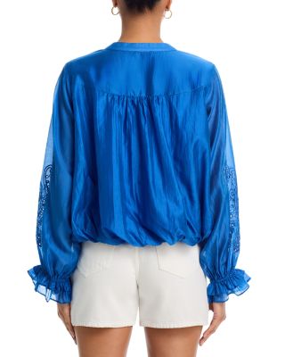 Eyelet Sleeve Top - Exclusive