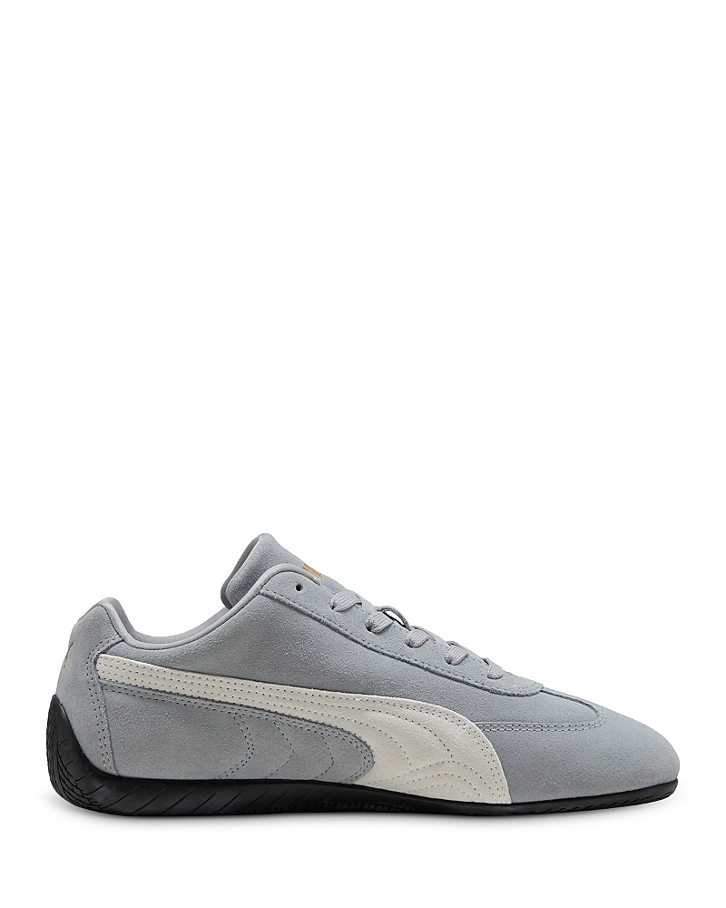 Puma Speedcat Grey Sneakers With Logo Print On The Side And Logo Lettering On The Side In Leather Unisex In Gray