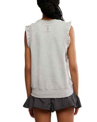 Flutter Sleeveless Sweatshirt