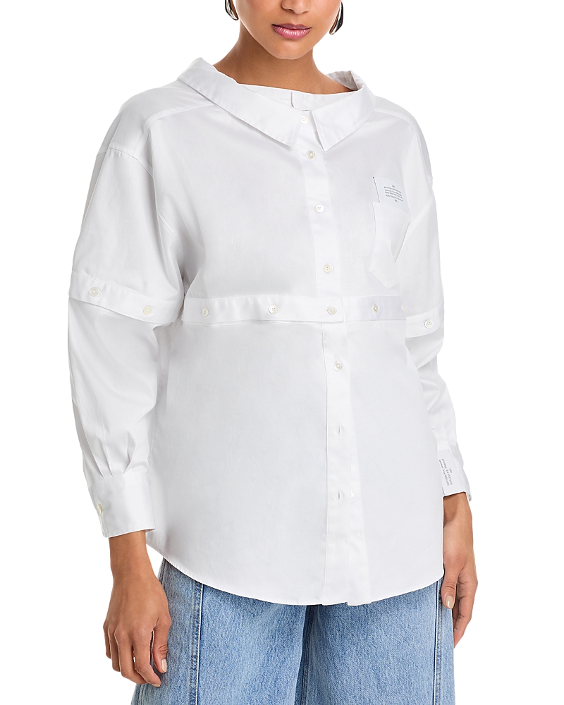 rokh Multi Button Broken Shirt