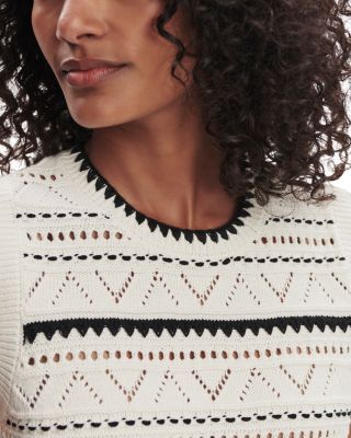 Athena Pointelle Sleeveless Sweater