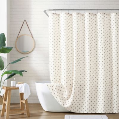 Block Print Gauze Shower Curtain