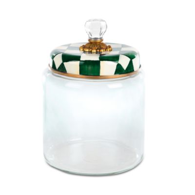 Emerald Check Large Kitchen Canister