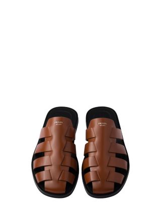  Men's Leather Fisherman Mules