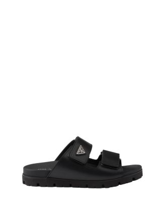 Men's Leather Strap Slides