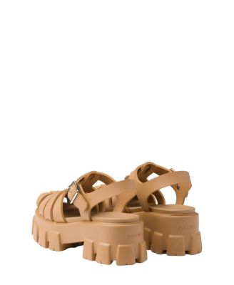  Women's Rubber Monolith Sandals