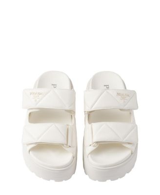 Women's Padded Nappa Leather Slides