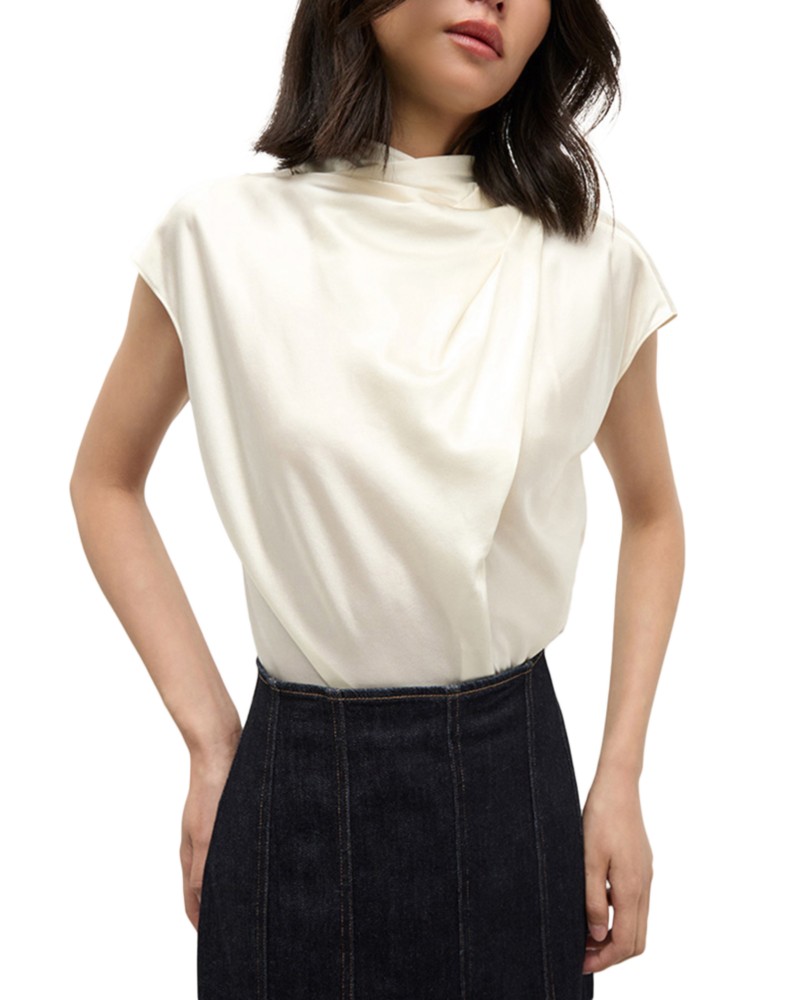 Veronica Beard Leilany Top in Ivory