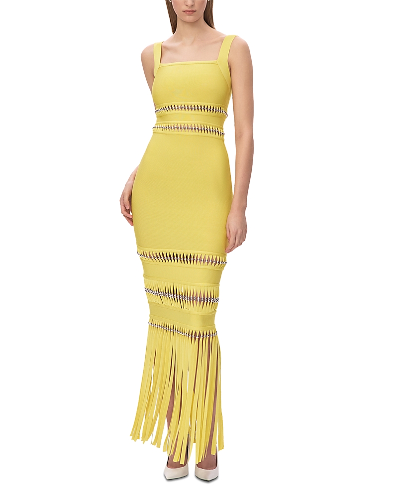 Herve Leger The Ines Gown In Yellow