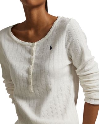 Henley Wide Leg Pajama Set