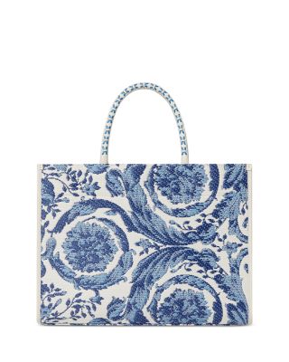 Barocco Athena Raffia Medium Tote Bag