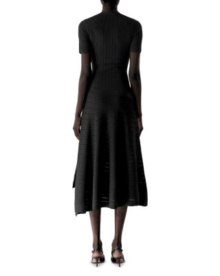 Pointelle Knit Short Sleeve Dress