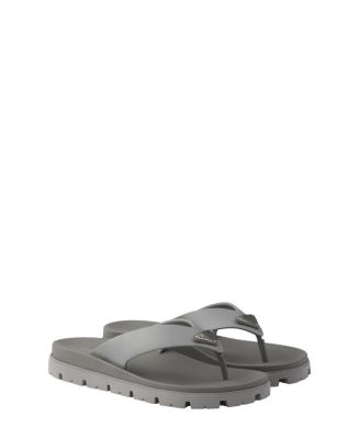  Slipper｜SLIPPERS (MENS THONG (PT202-WHIT)) Prada Men's Rubber Thong Sandals | Bloomingdale's