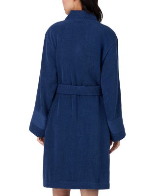 Greenwich Belted Long Sleeve Short Robe